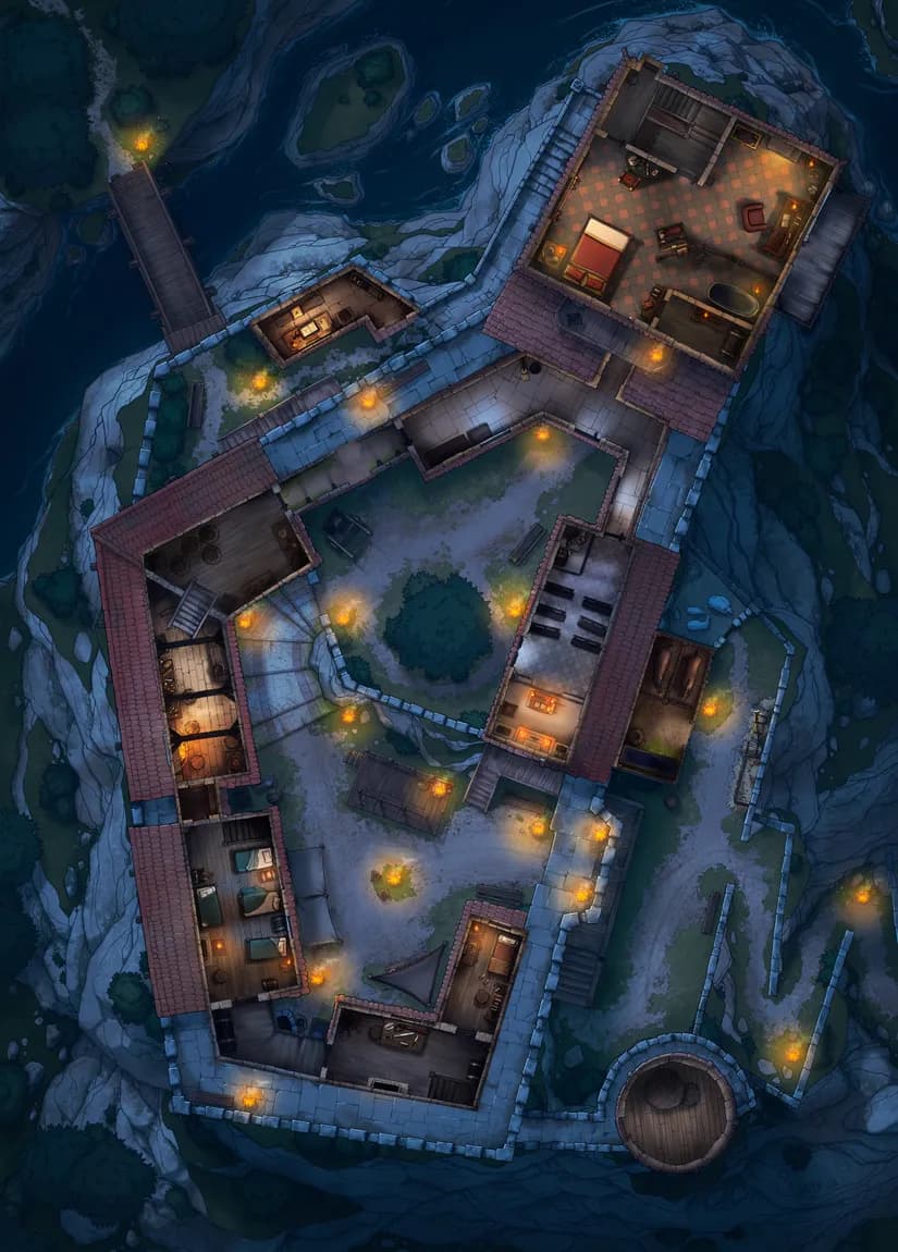 Island Toll Castle map, Floor 3 Night variant thumbnail