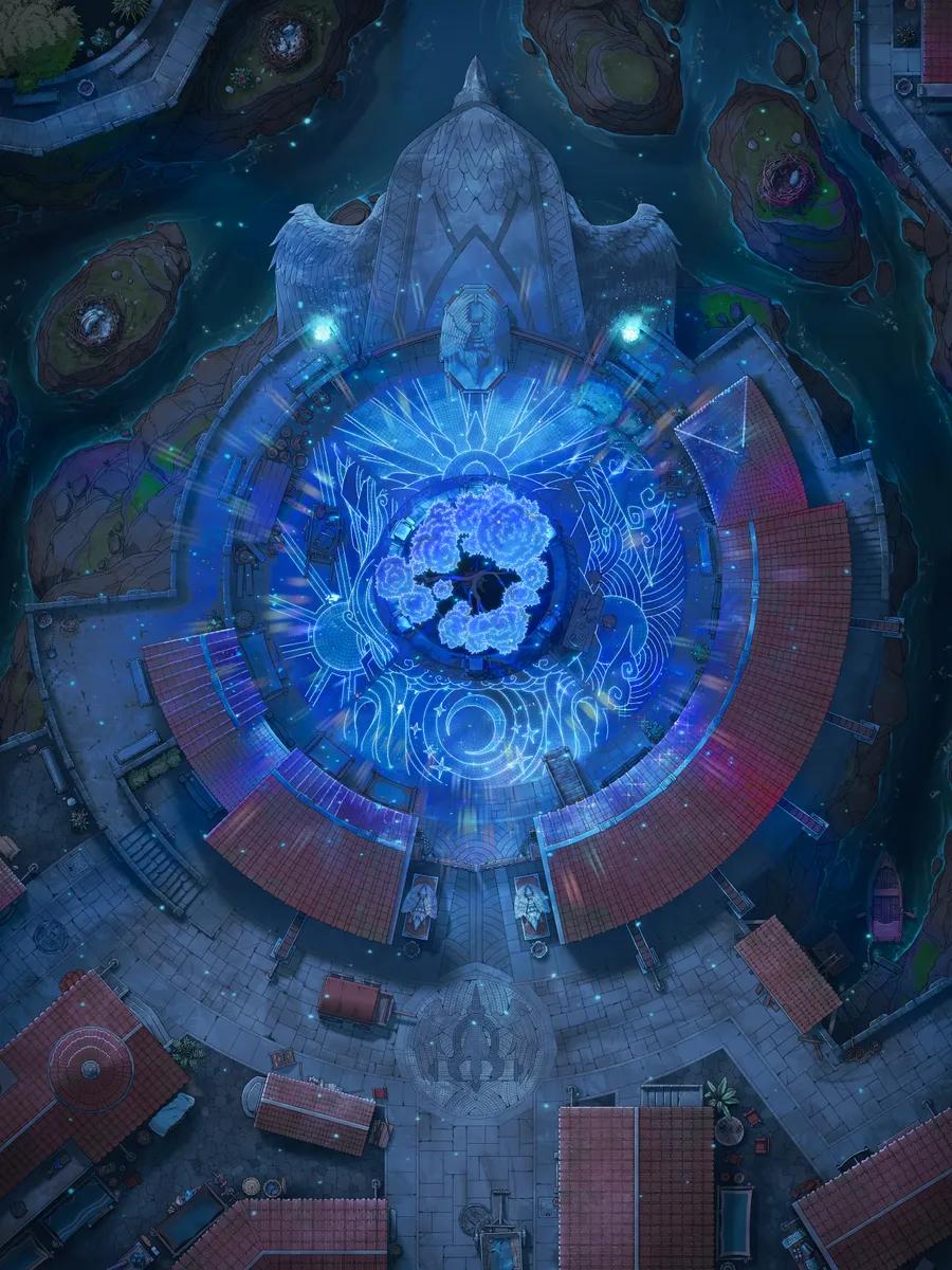 Hippogriff Postal Centre Exterior map, Arcane Awakening variant thumbnail