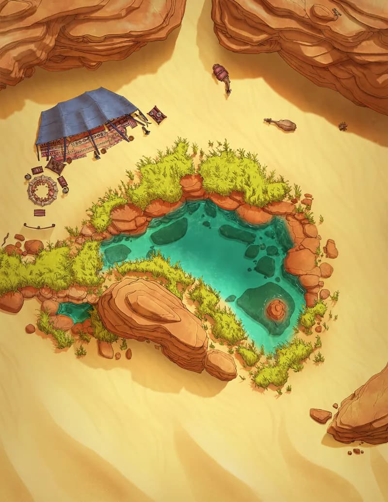 Verdant Oasis map, No Trees variant thumbnail