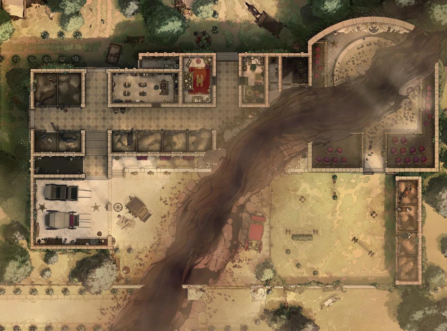 Royal Stables map, Chasm variant thumbnail