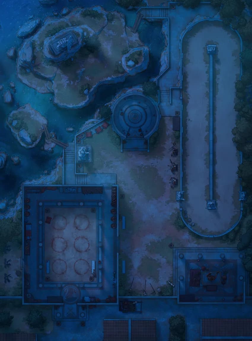 Training Grounds map, No Roof Dark variant thumbnail