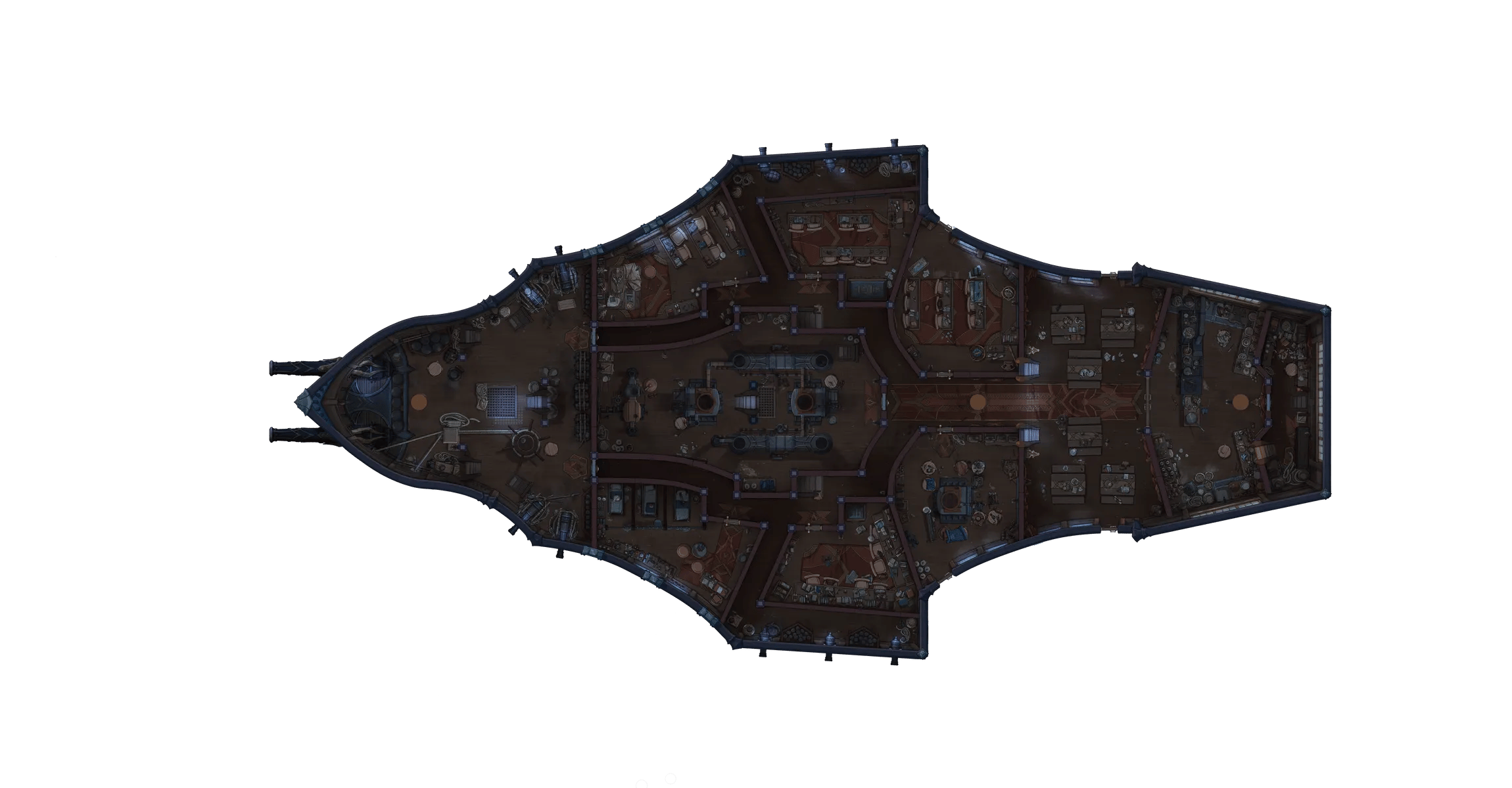 Dragon Ship Interior map, Lower Deck Dark variant thumbnail