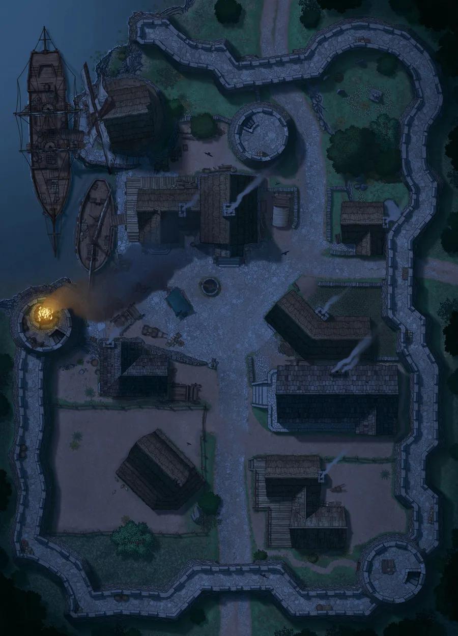 Hauthell map, 04 Lake Night variant thumbnail