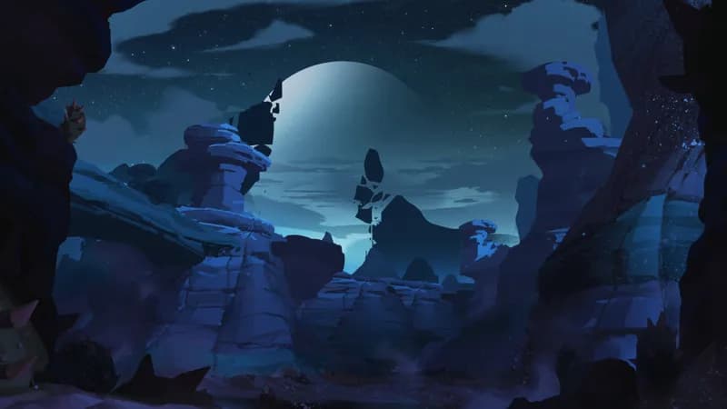 Alien Canyon Burrows map, Canyon Night variant thumbnail