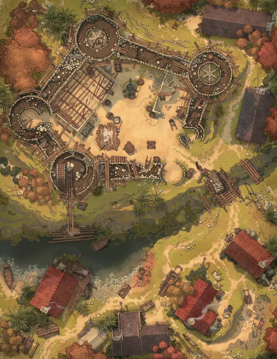 Castle Construction map, Autumn variant thumbnail