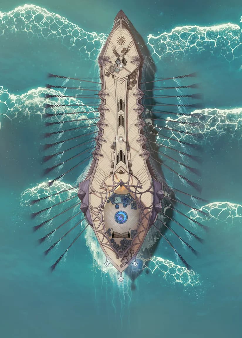 Drow Warship Interior map, Day Top Deck variant thumbnail