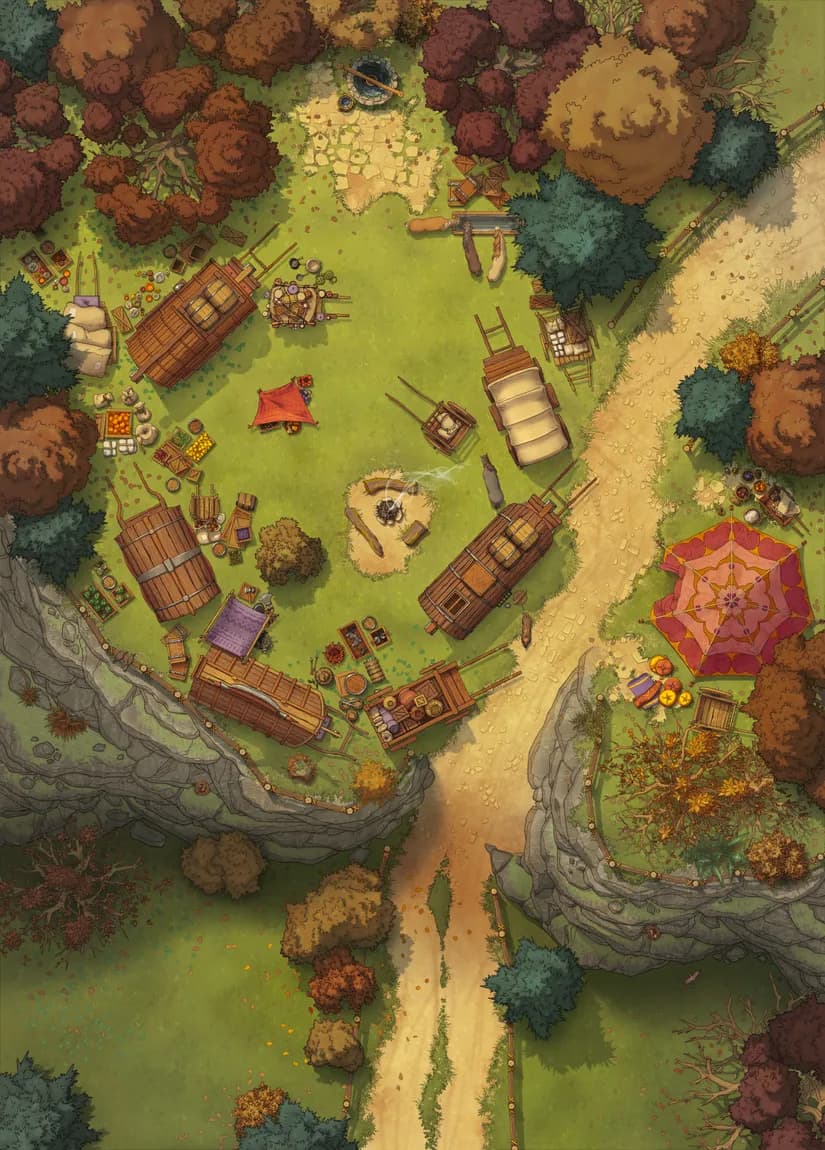 Caravan Camp map, Autumn variant thumbnail