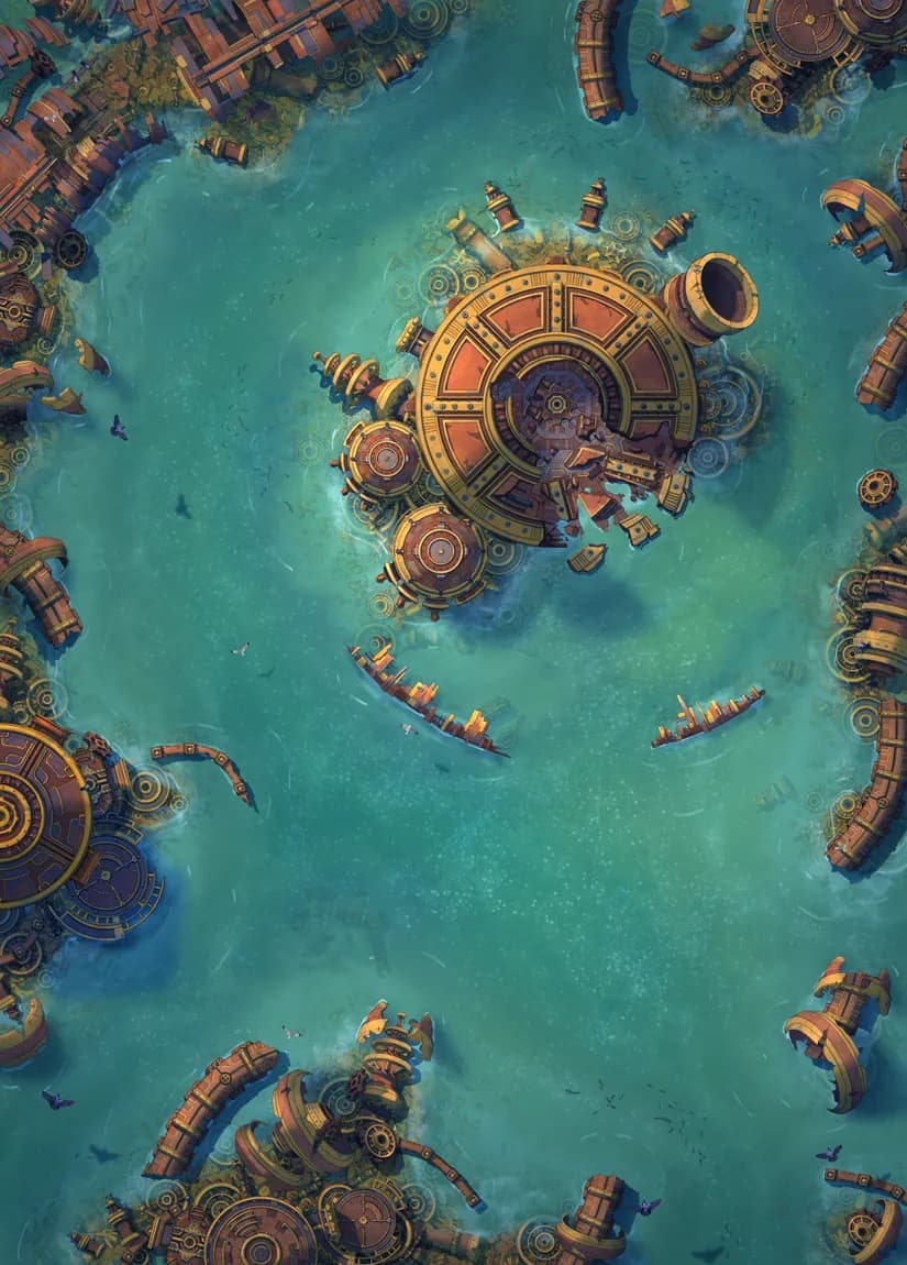 Gnome Minefield map, Flood variant thumbnail