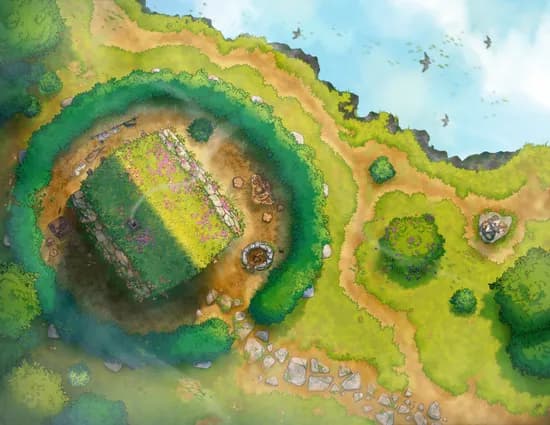 Fjordside Cabin map, Cliff variant thumbnail