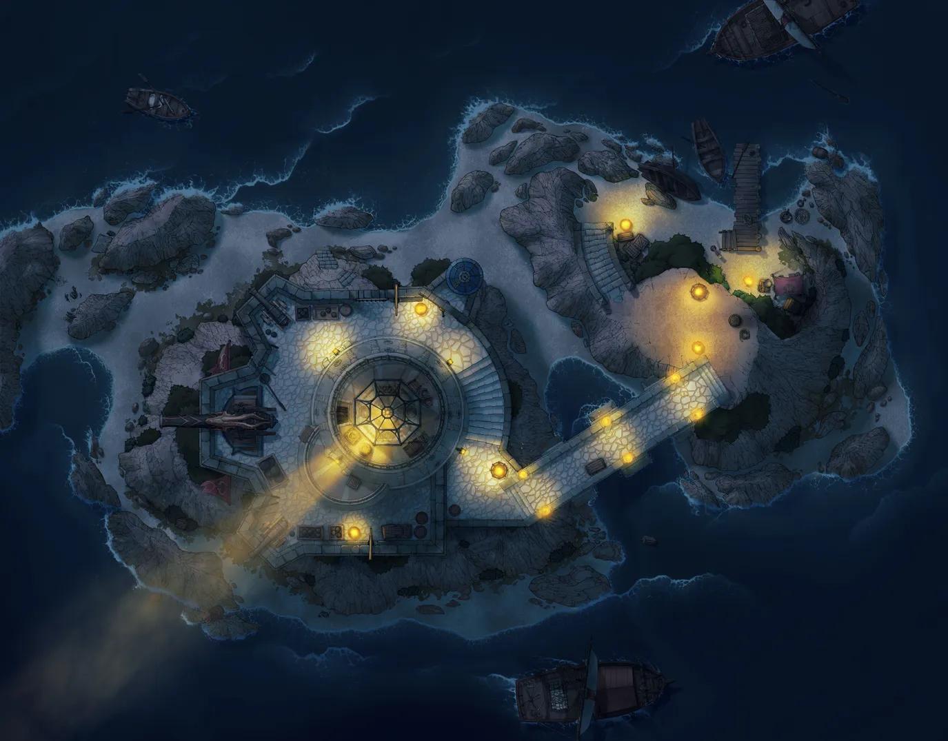 Lighthouse Isle map, Original Night variant thumbnail