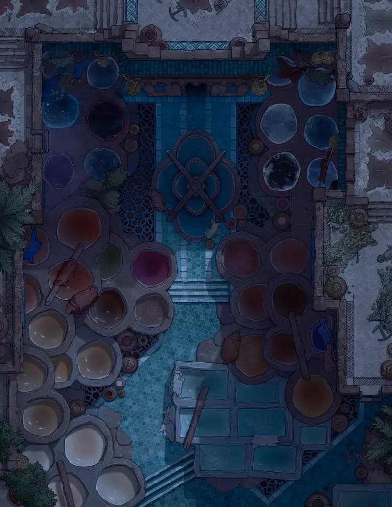 Magical Tannery map, Dark variant thumbnail