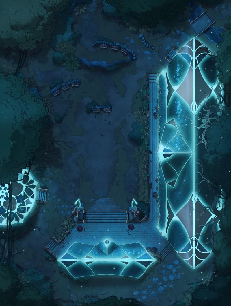 Elven Archery School map, Glow variant thumbnail