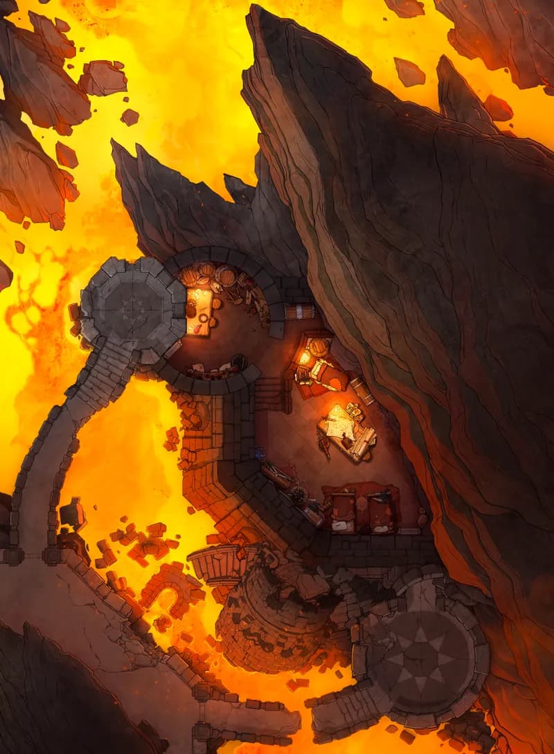 Dragonlands Fort map, Lava Stage 01 variant thumbnail