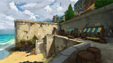 Beach Town map, No Cannons variant thumbnail