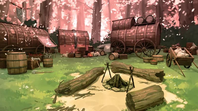 Caravan Camp map, Spring variant thumbnail