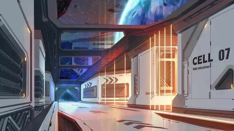 Odobenus Prison Ship Corridor map, Skylight variant thumbnail