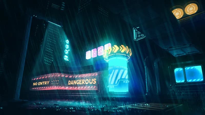 Cyberpunk City Streets map, Glow variant thumbnail