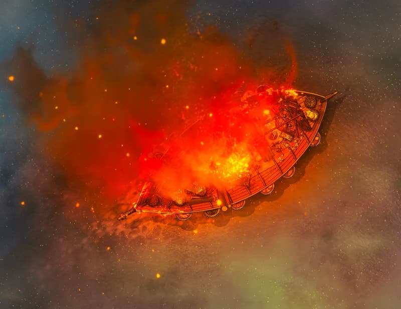 Viking Burial map, Open Water Cremation variant thumbnail