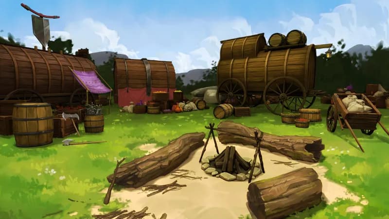 Caravan Camp map, Sunny Day variant thumbnail