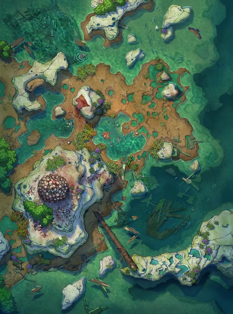 Siren's Shipwreck Shore map, No Treasure variant thumbnail