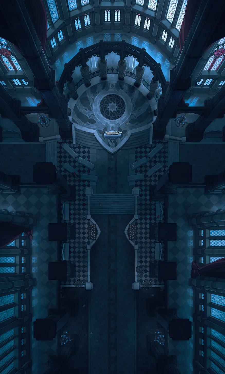 Cathedral of the Eight map, Dark variant thumbnail