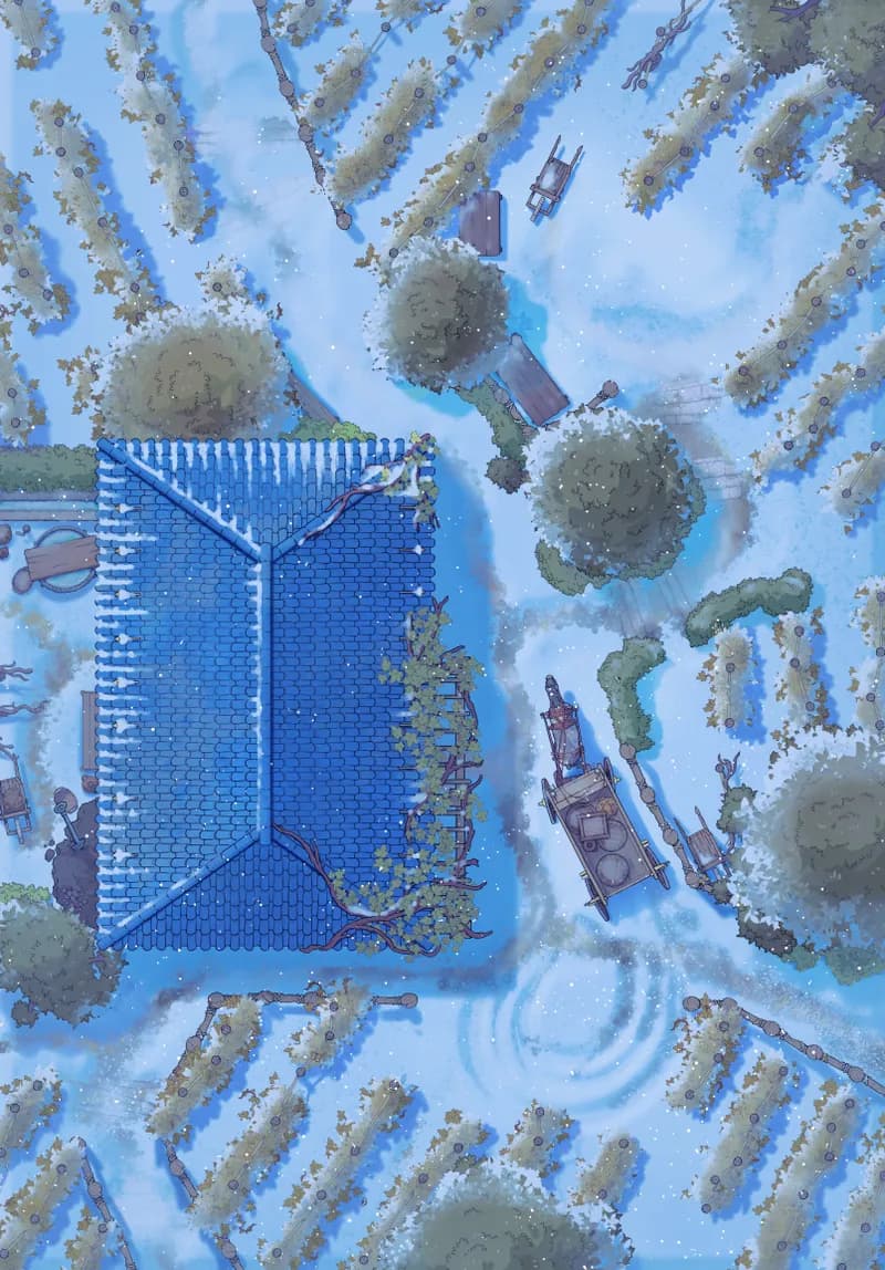 Vivid Vineyard map, Winter variant thumbnail