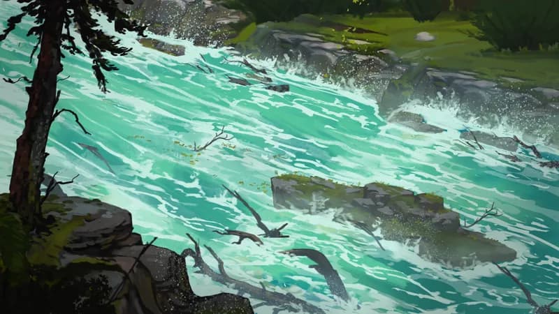 Impending Waterfall map, Endless River Day variant thumbnail