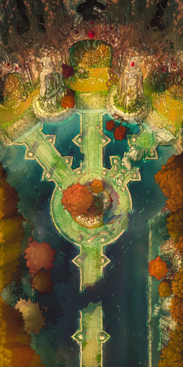 Flooded Fey Ruins map, Autumn variant thumbnail