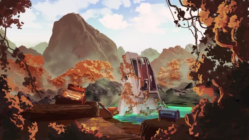 Crash Site Repair Camp map, Autumn variant thumbnail