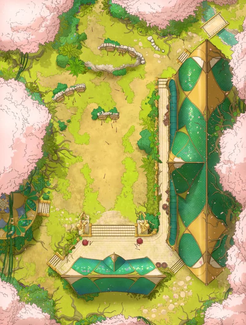 Elven Archery School map, Spring variant thumbnail