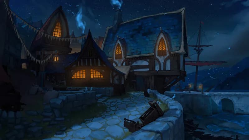 Low Town Docks map, Original Night variant thumbnail