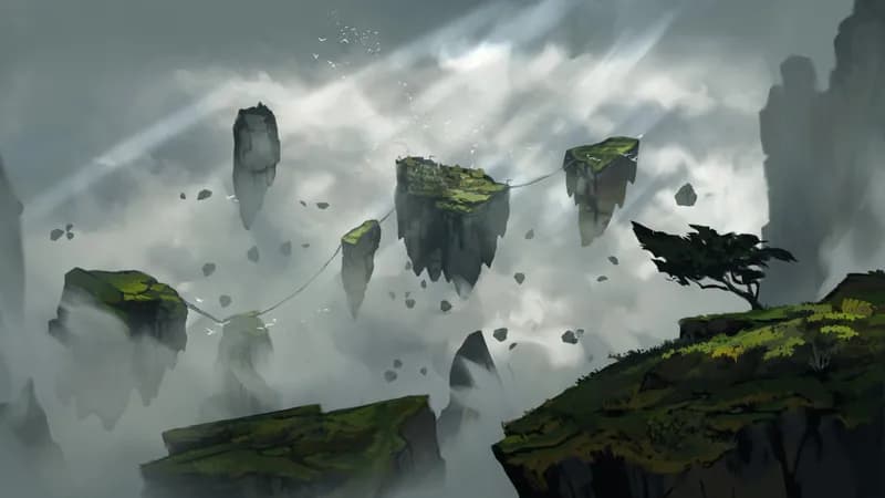 Birdfolk Village map, Floating Islands variant thumbnail