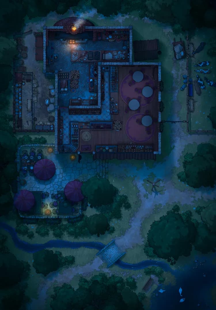 Village Bakery map, Original Night variant thumbnail