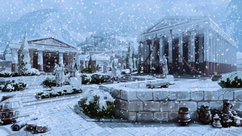 Ancient City Plaza map, Winter variant thumbnail