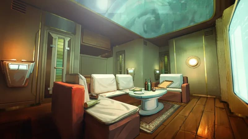 Asteria Cabin map, Space Port variant thumbnail