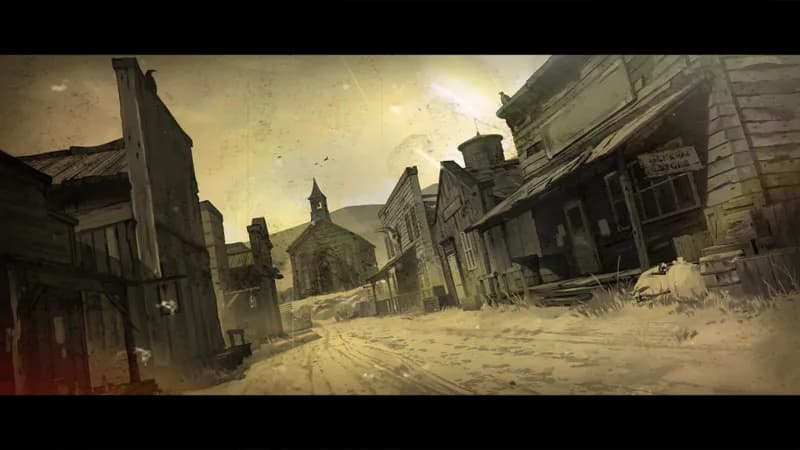 Wild West Town map, Old Western variant thumbnail