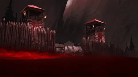 Rebel Camp map, Blood Flood variant