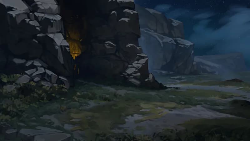 Secret Cave Hideout map, Grasslands Night variant thumbnail
