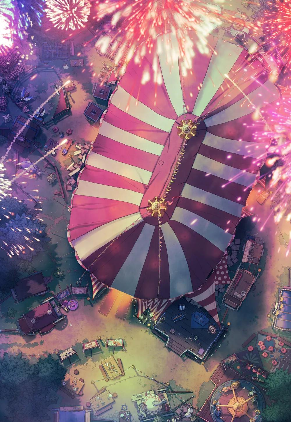 Travelling Circus map, Fireworks variant thumbnail