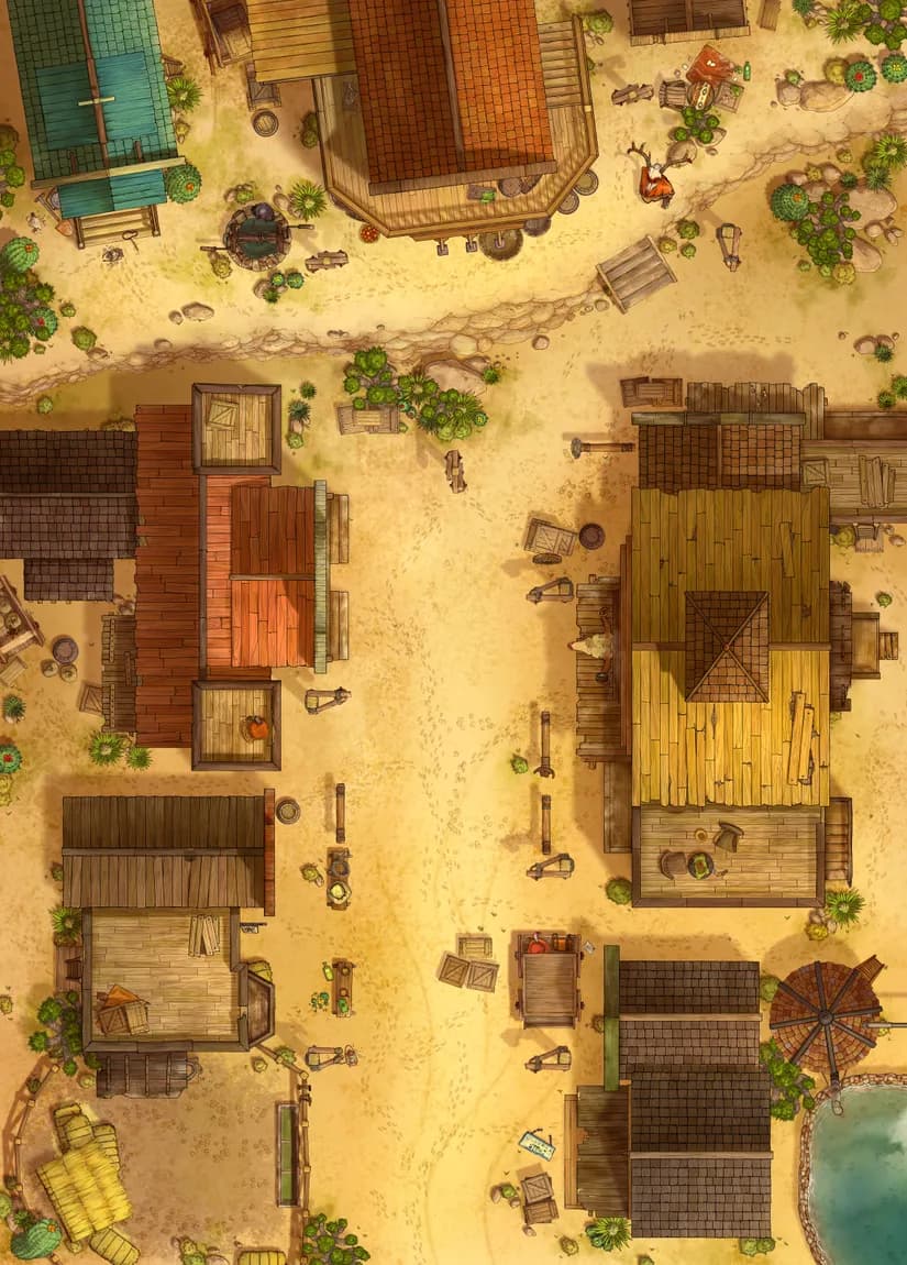 Wild West Town map, No Animals Exterior Day variant thumbnail