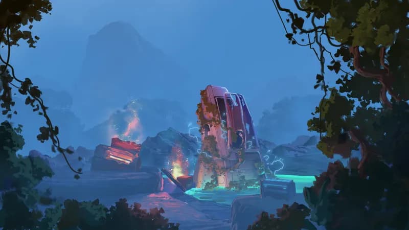 Crash Site Repair Camp map, Fog variant thumbnail