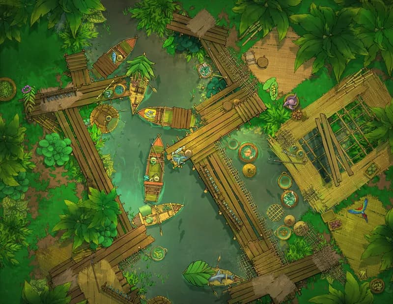 Jungle Village map, Fishing variant thumbnail