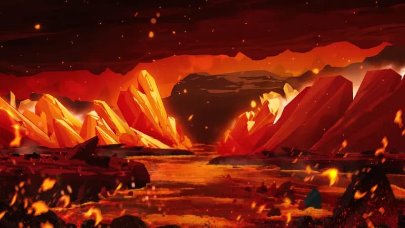 Crystal Mines map, Lava variant thumbnail