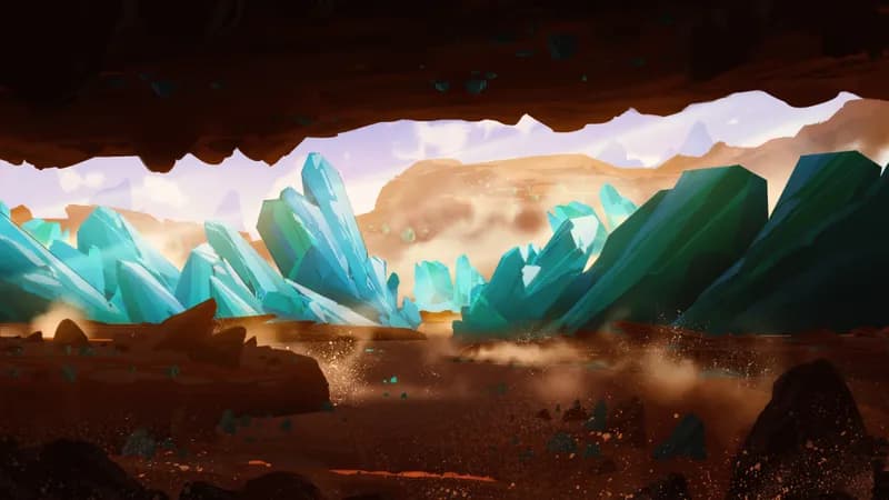 Crystal Mines map, Natural Day variant thumbnail