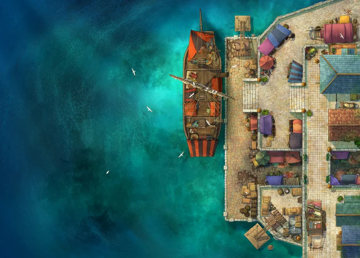 Trading Port map, No Dock variant thumbnail