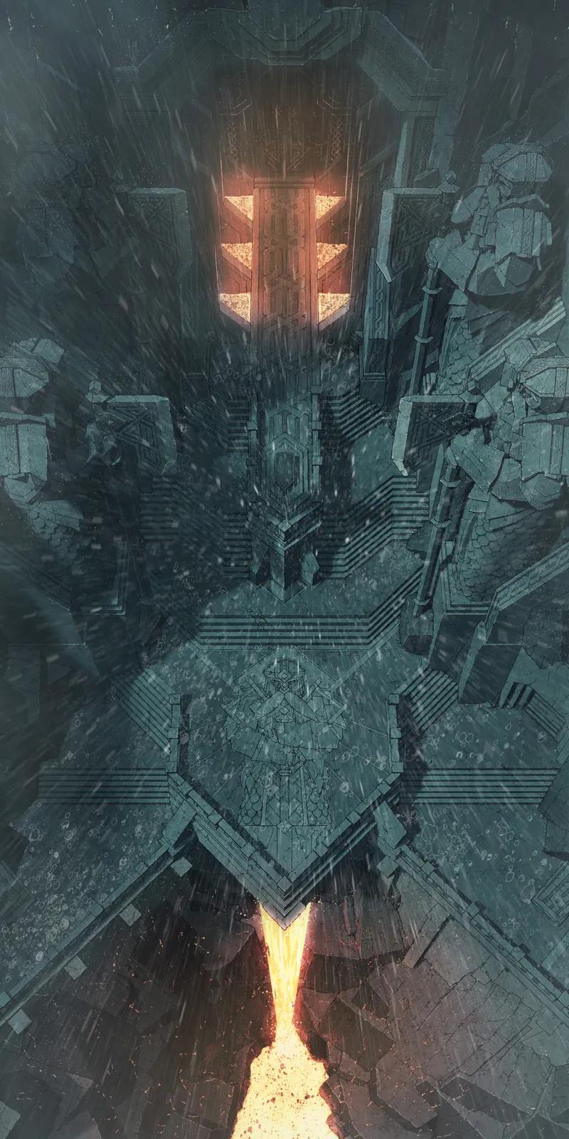 Dwarven Volcano Entrance map, Rain variant thumbnail