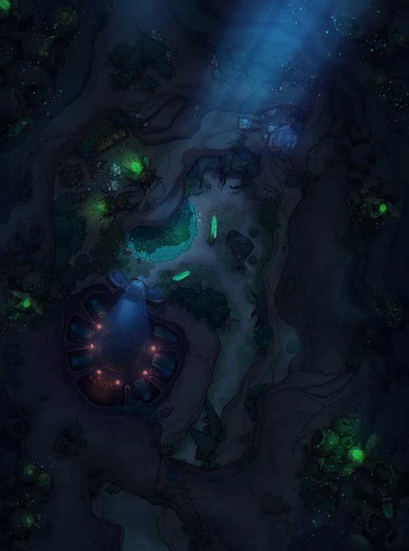 Beetle Tribe Canyon map, Original Night variant thumbnail