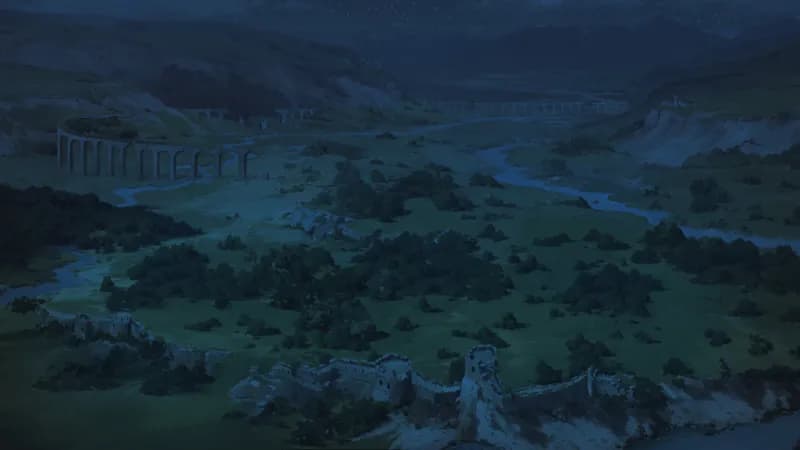 Starter Village map, Ruins Night variant thumbnail