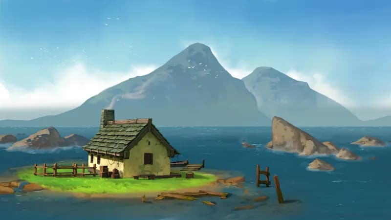 Serene Lakeside map, Small Island variant thumbnail