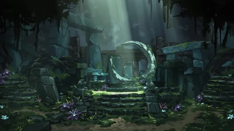 Mysterious Druid Grove map, Ruins variant thumbnail